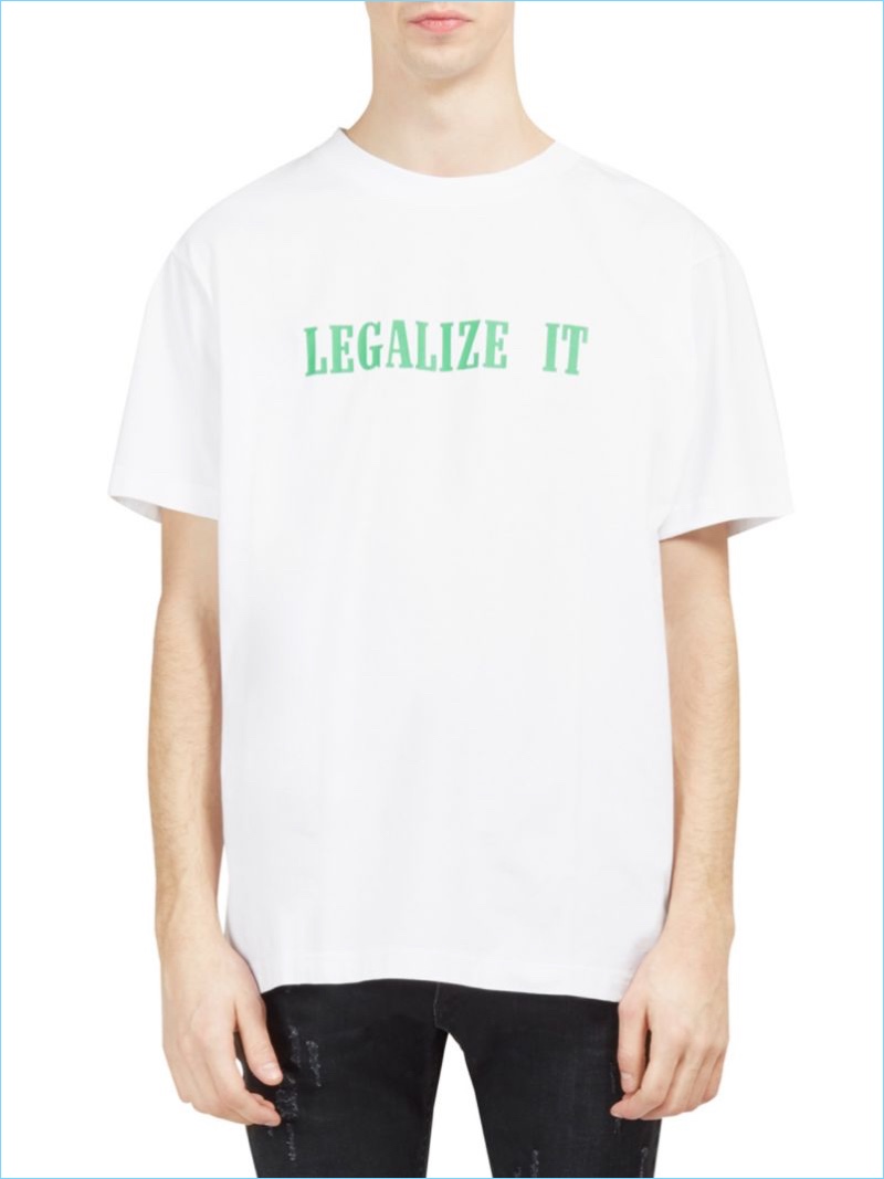 Palm Angels Legalize It Tee » Fashion's Coolest Brands: Fear of God, AMIRI, R13 + More Palm Angels Legalize It Tee