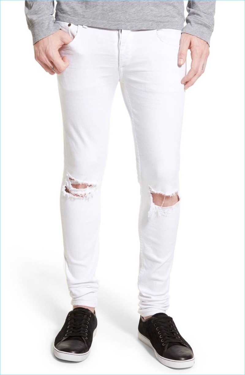 Rag & Bone Standard Issue Fit 1 Skinny Fit White Jeans