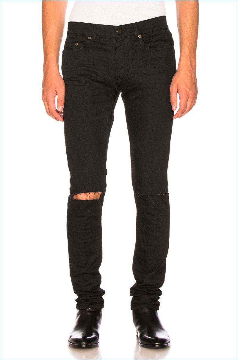 Saint Laurent Distressed Jeans