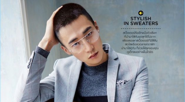 Suit with a Twist: Sehan Lee Dons Inspiring Numbers for GQ Thailand