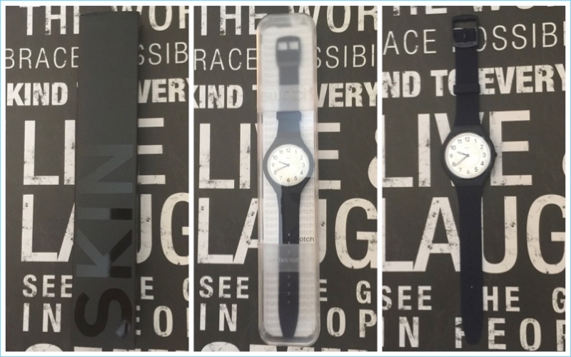 Matching the sleek thin details of the SKIN watch, Swatch's packaging is clean and skinny.