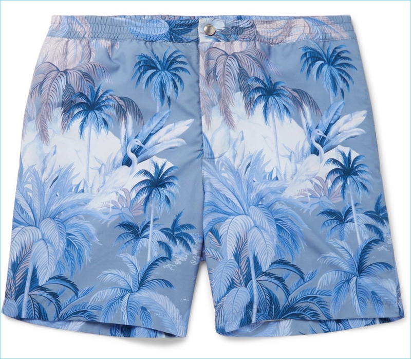 Tods Mid-Length Printed Swim Shorts