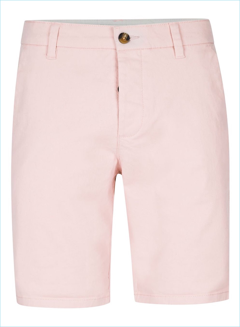 Topman Pink Stretch Skinny Chino Shorts