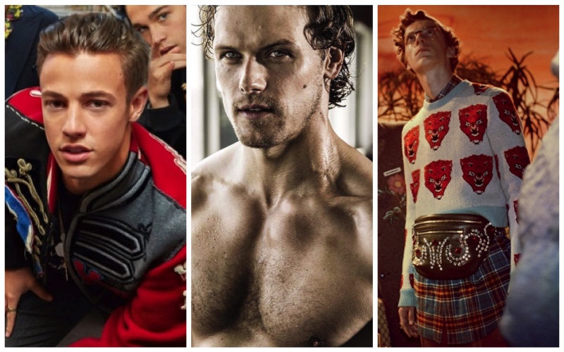 Week in Review Male Models Sam Heughan Gucci Campaign