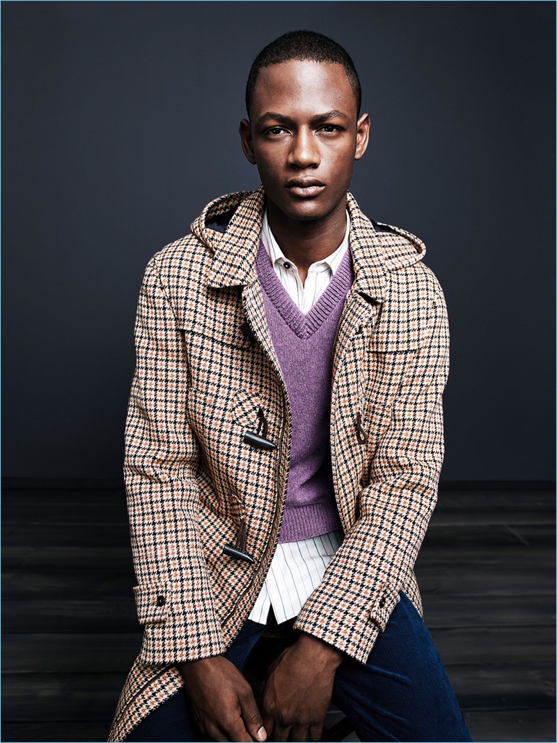 Lucas Cristino sports a houndstooth print dufflecoat for Zara Man's fall-winter 2017 campaign. » As You Are: Zara Man Unveils Fall '17 Campaign Lucas Cristino sports a houndstooth print dufflecoat for Zara Man's fall-winter 2017 campaign.