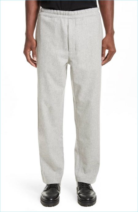 Acne Studios Melange Wool Blend Trousers