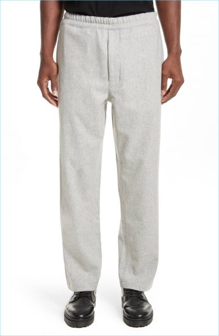 Acne Studios Melange Wool Blend Trousers