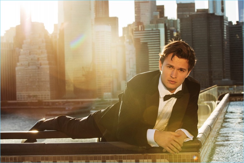 John Tan dresses Ansel Elgort in a tuxedo for the pages of Gentleman's Journal.