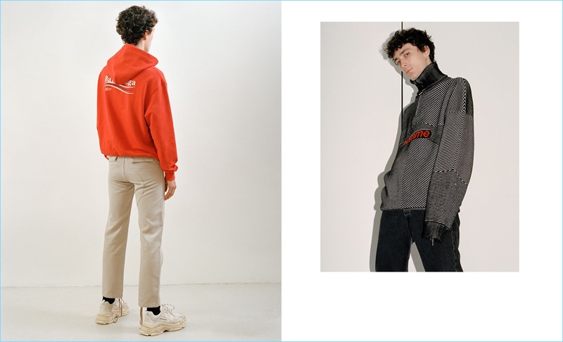 Tap into a designer spin on streetwear with Balenciaga's latest fashions.