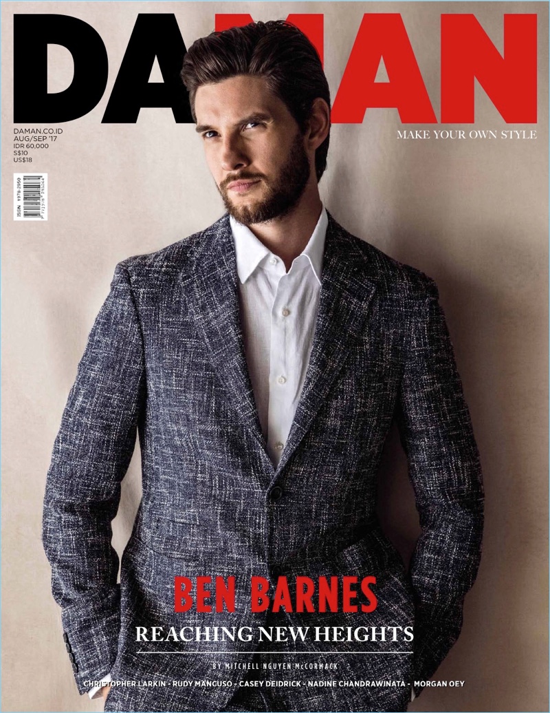 Ben Barnes covers the August/September 2017 issue of Da Man.