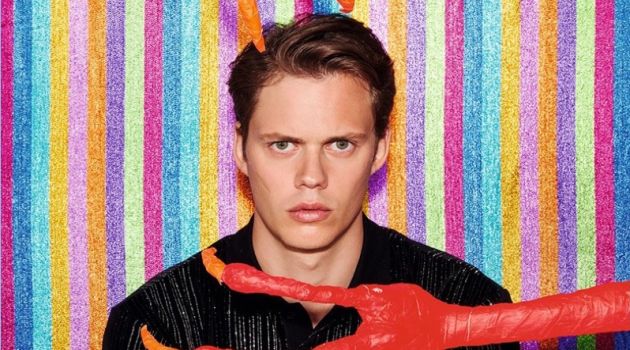 Bill Skarsgård Covers Dazed, Talks Playing Pennywise in 'It' Front and center, Bill Skarsgård wears a look by Saint Laurent.