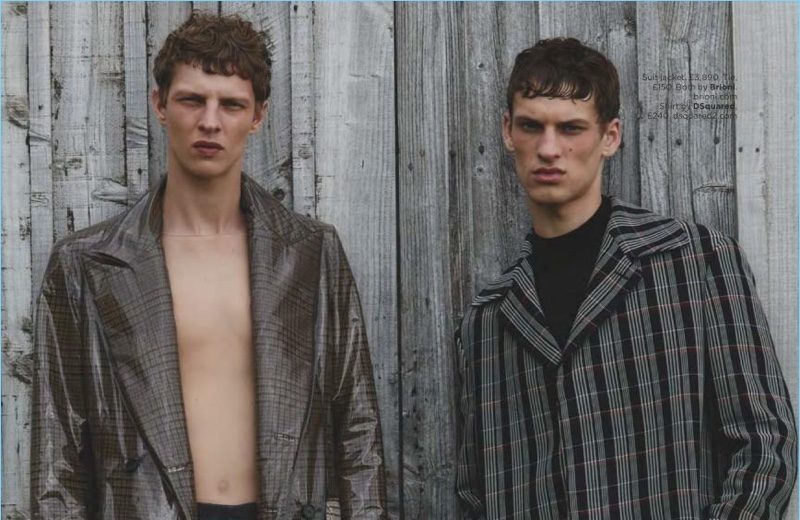 David Trulik & Tim Schuhmacher Model Fall ’17 Collections for British GQ