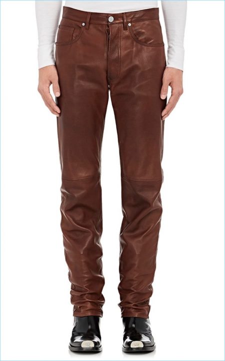 calvin klein 205w39nyc leather pants