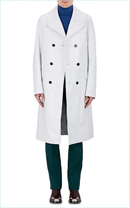 Calvin Klein 205W39NYC Leather Trench Coat