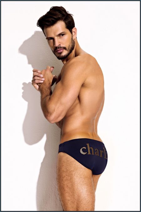 Charlie Resort 2017 Collection MZ4055 NAVY GOLD LIFEGUARD BRIEF