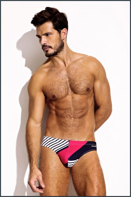 Charlie Resort 2017 Collection MZ4060 NAVY PINK WINDSAIL LIFEGUARD BRIEF