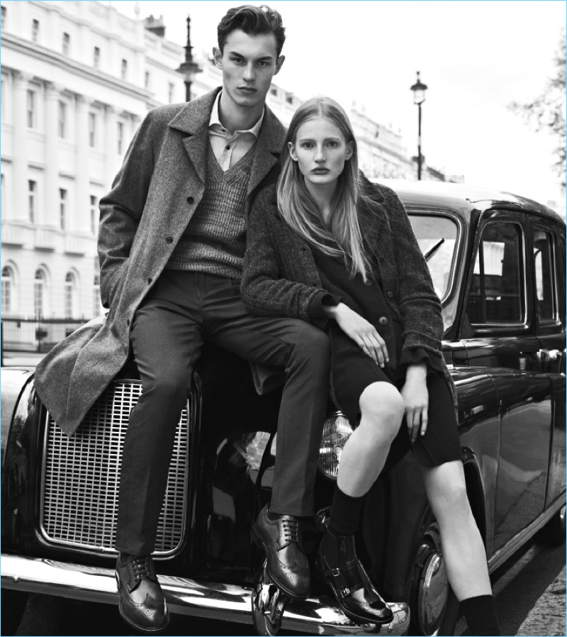 Church's enlists models Kit Butler and Leah Rodl as the stars of its fall-winter 2017 campaign.