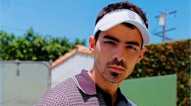 Joe Jonas embraces retro tennis style as the star of K-Swiss' new campaign.