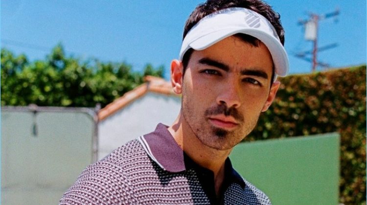 Joe Jonas embraces retro tennis style as the star of K-Swiss' new campaign.