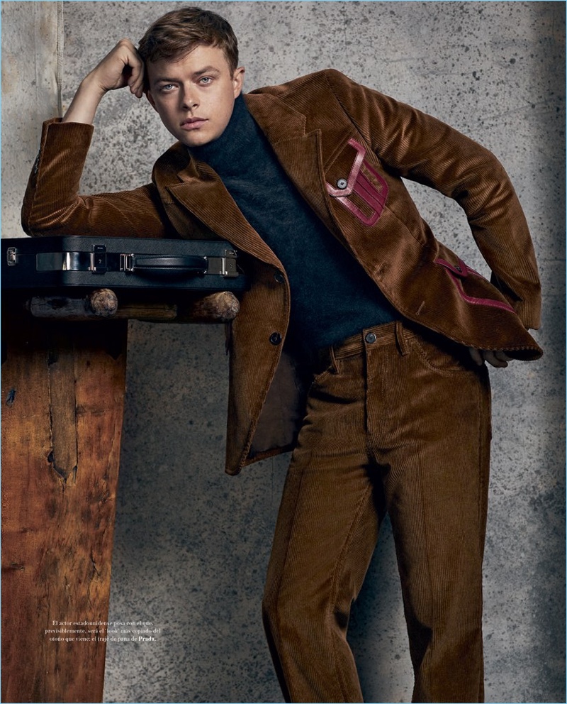 Actor Dane DeHaan wears a fall-winter 2017 look by Italian fashion house, Prada.