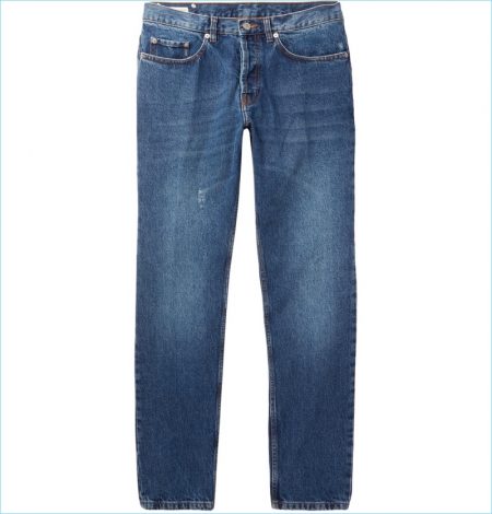 Dries Van Noten Pender Slim-Fit Distressed Denim Jeans