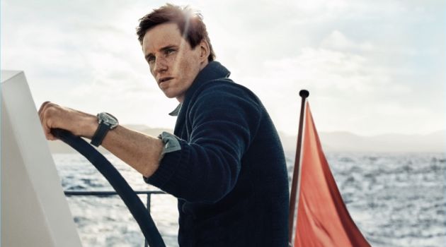 Eddie Redmayne Takes to the Sea for Omega's Seamaster Aqua Terra Campaign Eddie Redmayne fronts Omega's Seamaster Aqua Terra campaign.