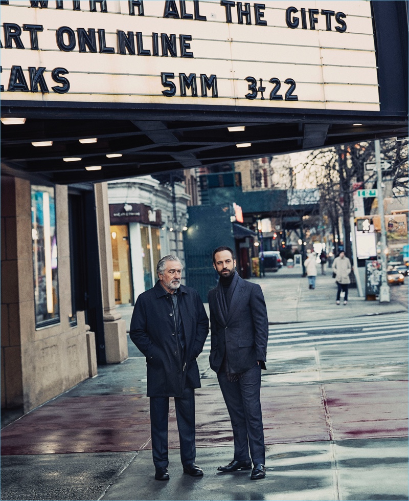 Taking to the streets of New York, Robert De Niro and Benjamin Millepied star in Ermenegildo Zegna's fall-winter 2017 campaign.