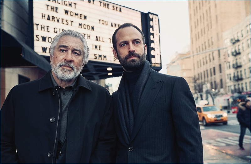 Robert De Niro and Benjamin Millepied star in Ermenegildo Zegna's fall-winter 2017 campaign.