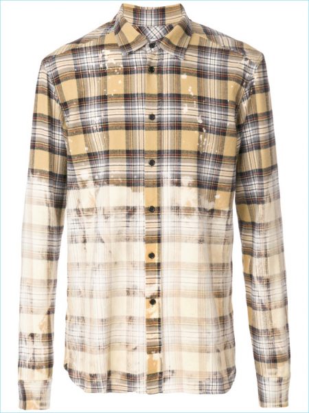 Faith Connexion Faded Plaid Shirt