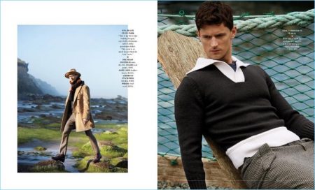 Born to Roam: Garrett Neff Models Fall Fashions for Departures Cover