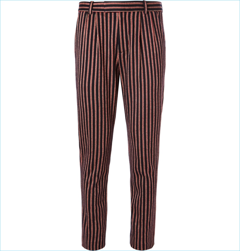 Gucci Slim-Fit Striped Wool And Cotton-Blend Suit Trousers