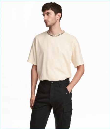 H&M Men's Wide-Cut T-Shirt