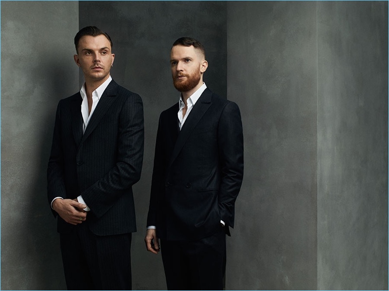 Bryan Adams photographs Hurts in Ermenegildo Zegna Couture for Zoo magazine.