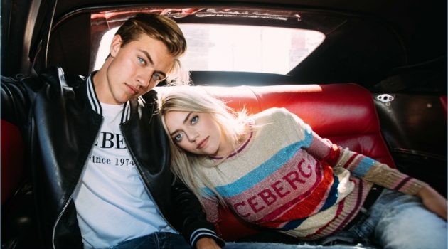 Models Lucky Blue and Pyper America Smith star in Iceberg's fall-winter 2017 campaign.