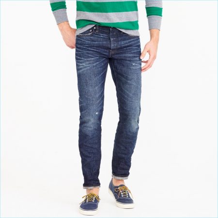 J.Crew 484 Slim Washed Selvedge Stretch Jeans