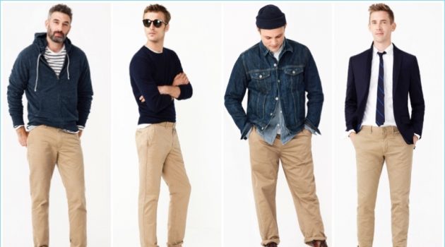The Chino Edit: J.Crew Fit Guide J.Crew highlights its various fits for men's chinos.