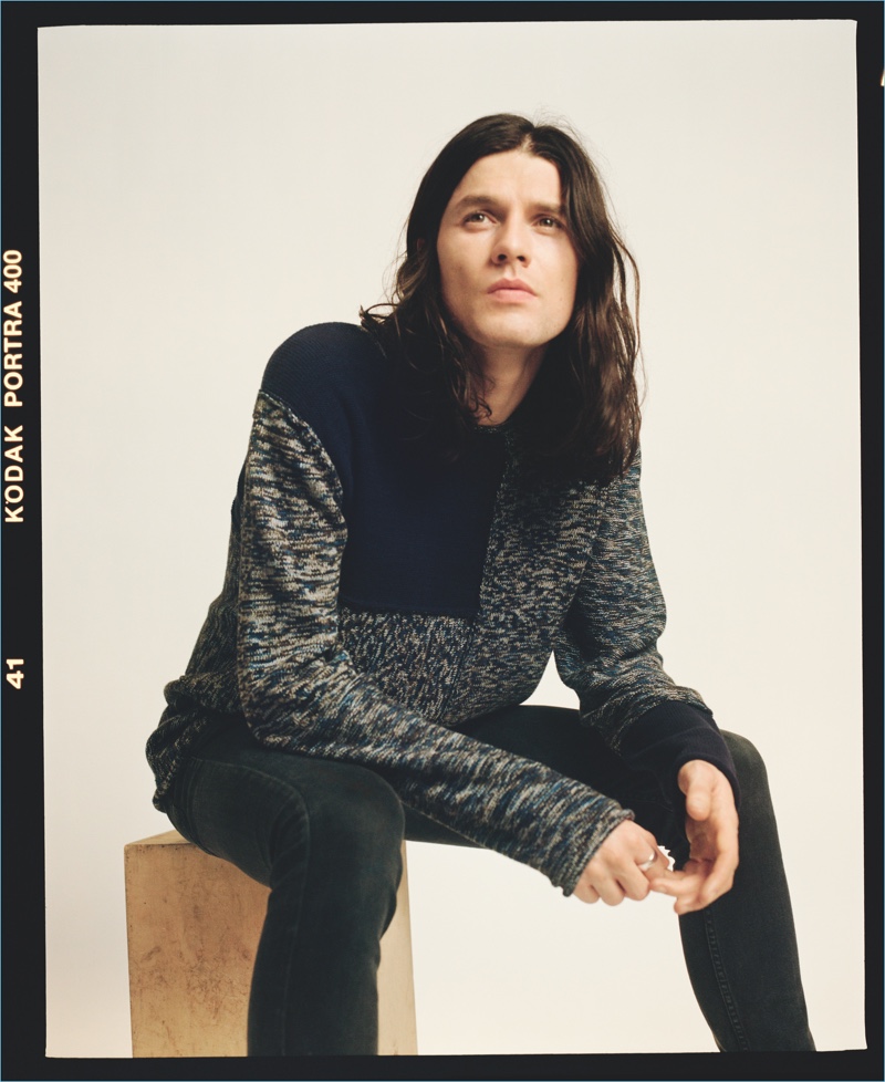 Starring in a photo shoot, James Bay wears pieces from his Topman collaboration.