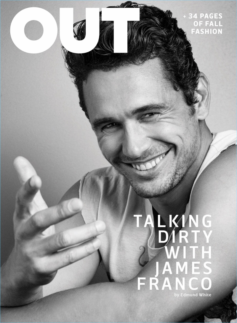 James Franco covers the September 2017 issue of Out magazine.
