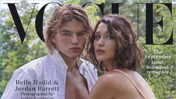 Jordan Barrett Couples Up with Bella Hadid for Vogue Australia’s Cover Story