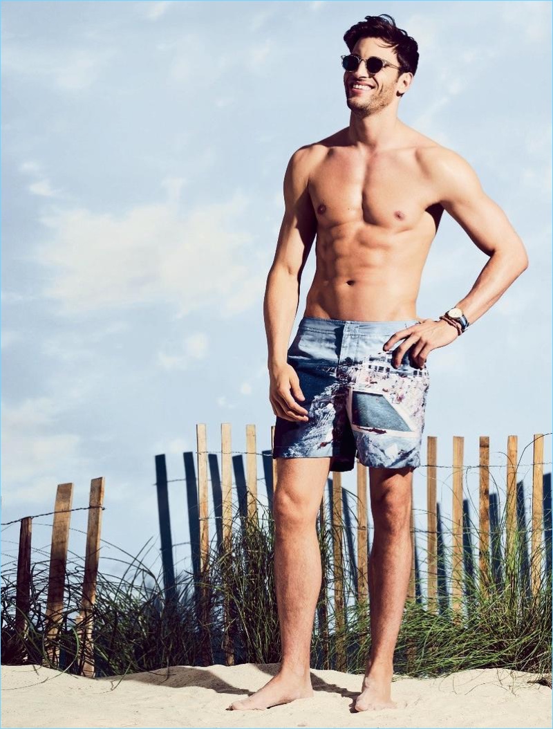 Kevin Sampaio Takes to the Beach with Men's Fitness
