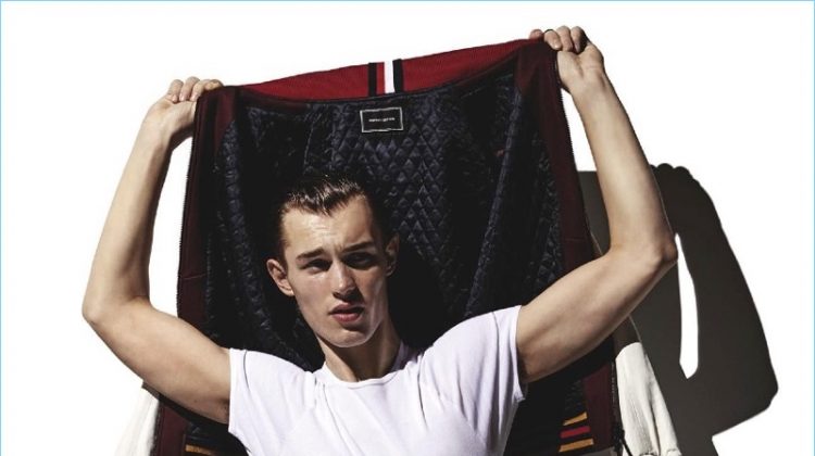 New Basics: Kit Butler Models Collegiate Chic Looks for GQ Australia