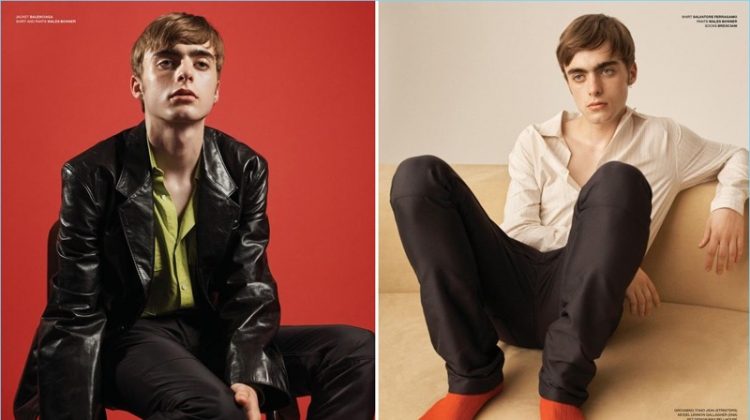 Boyish Charm: Lennon Gallagher Embraces Retro Style for VMAN