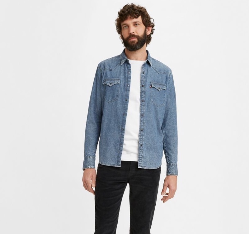 Levis Classic Western Standard Fit Shirt » Western Shirts: From Rodeos to the Catwalk Levis Classic Western Standard Fit Shirt