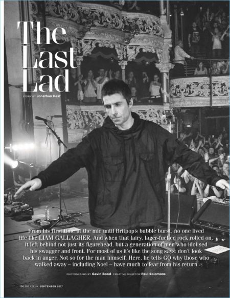 Liam Gallagher Covers British GQ's September '17 Issue