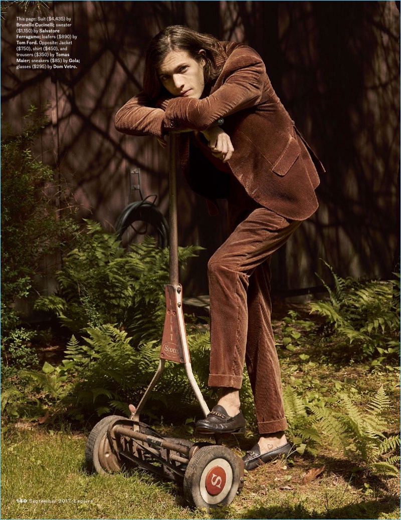 Parallel Lines: Marcel Castenmiller Dons Corduroy Fashions for Esquire