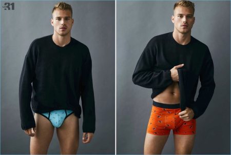 Le Weekend à L'Année: Matthew Noszka Models Simons' New Season of Underwear