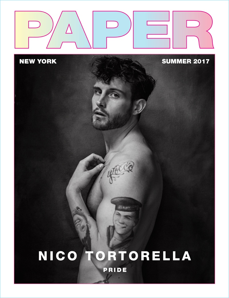 Nico Tortorella covers Paper magazine.