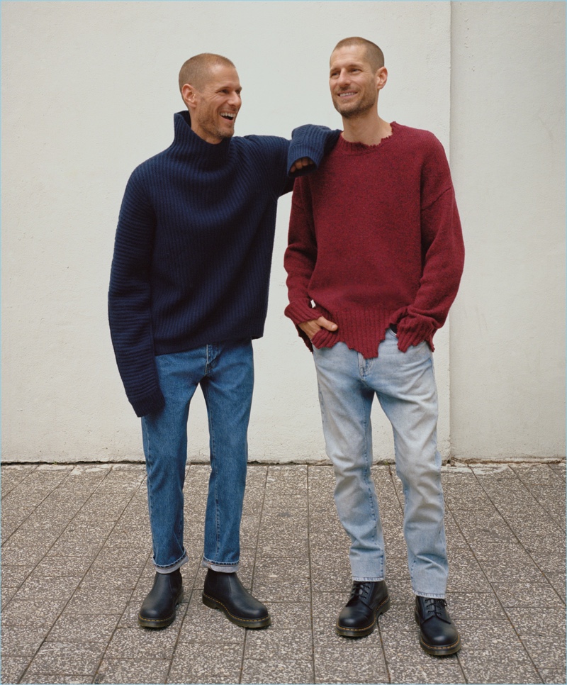 Nordstrom enlists twin brothers Ian and Marc Hundley to appear in its fall 2017 campaign.