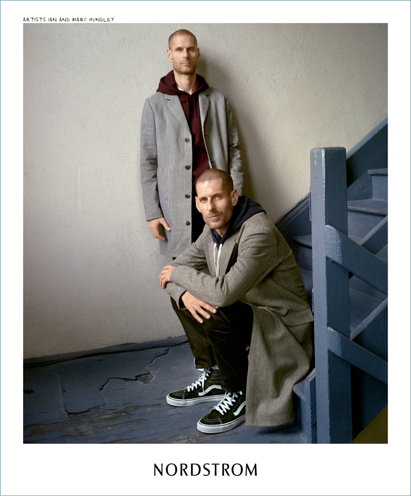 Artists Ian and Marc Hundley star in Nordstrom's fall 2017 campaign.