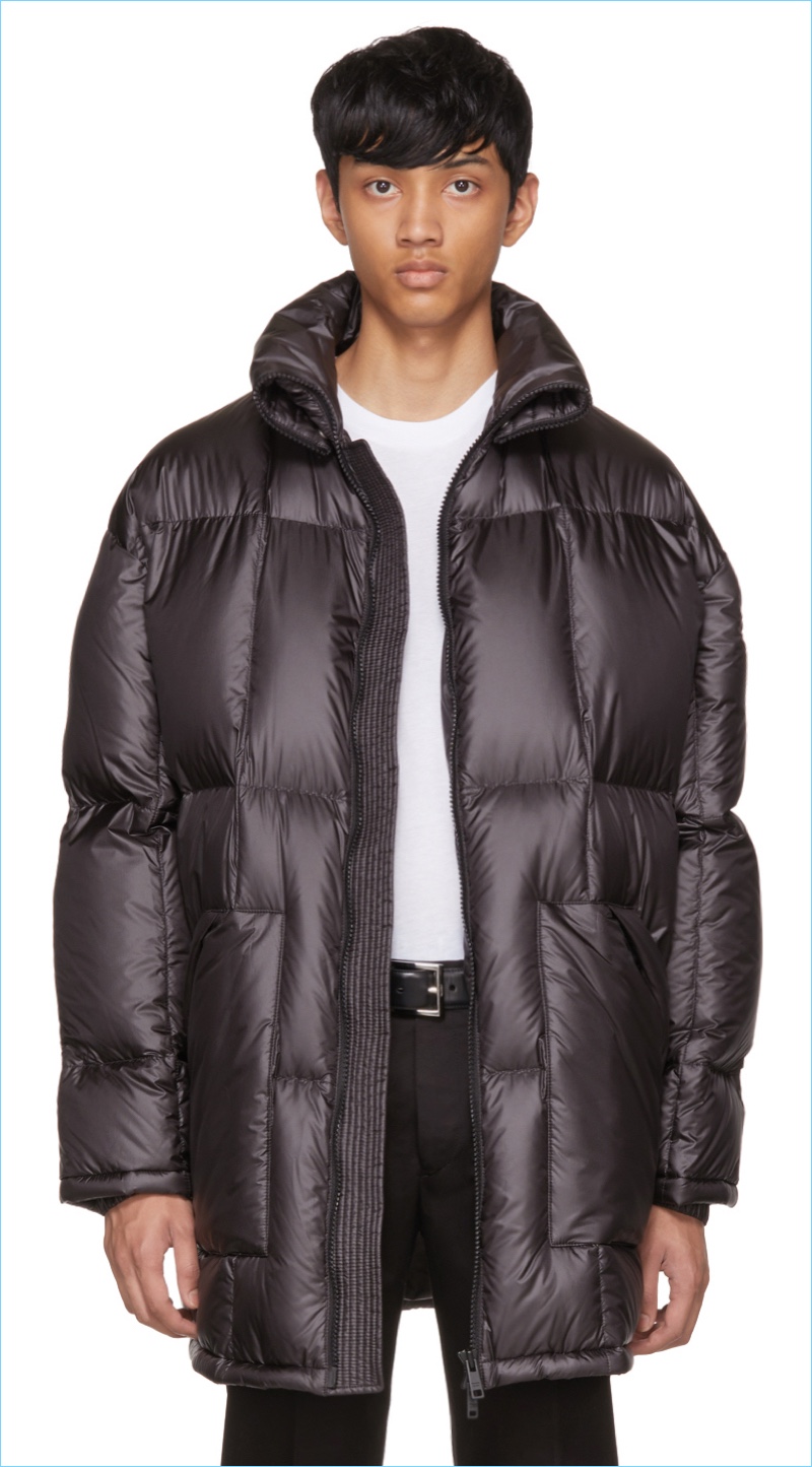 Prada Black Down Ripstop Puffer Jacket